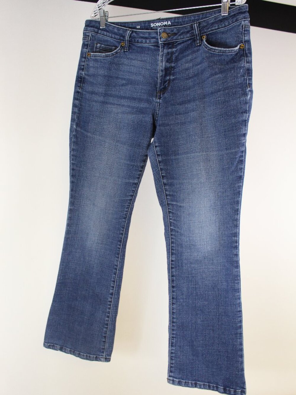 Sonoma Bootcut Jeans 16S Short Mid Rise Stretch Denim Blue Classic Fit